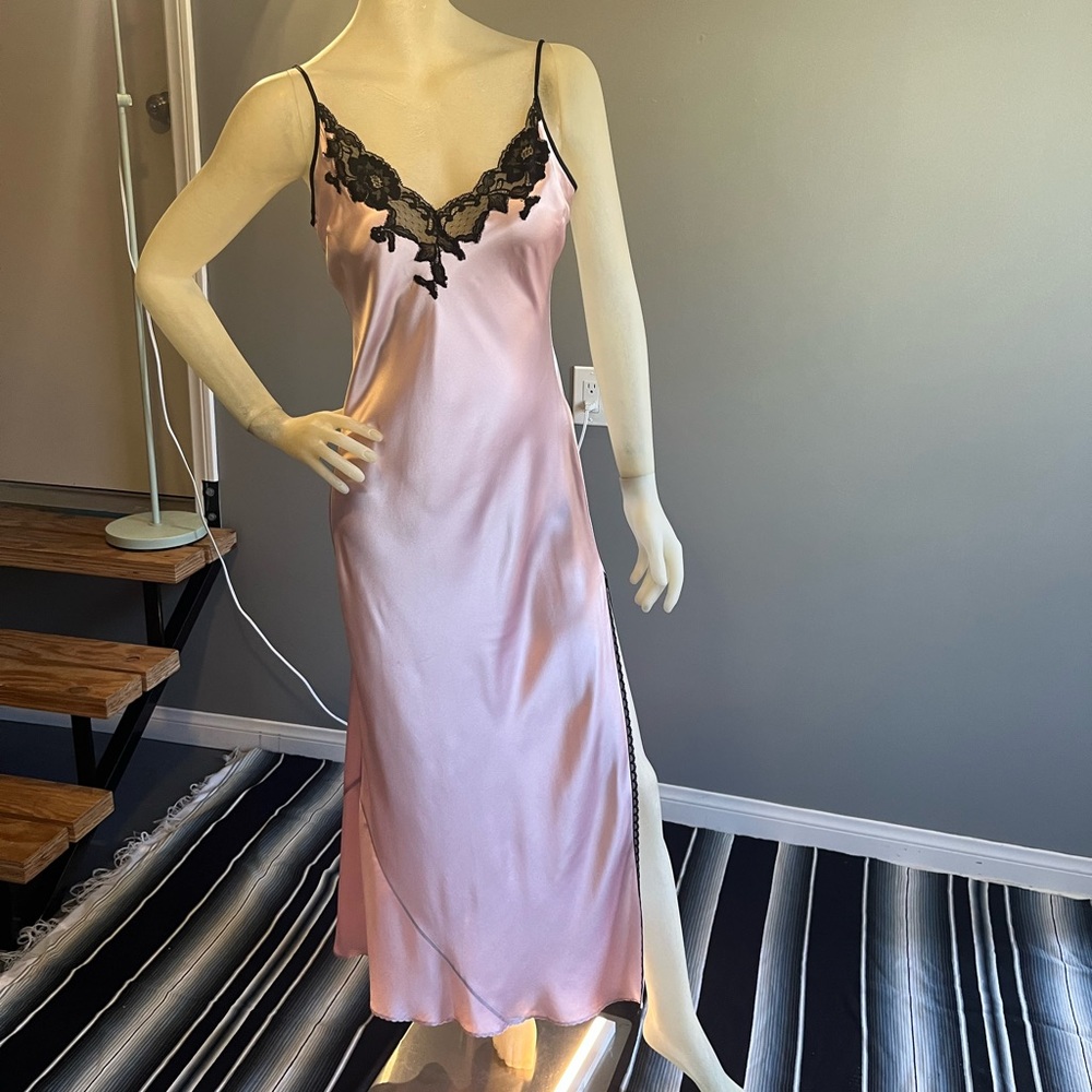 Vintage Y2K Victoria’s Secret Pink Silk Slip Dress